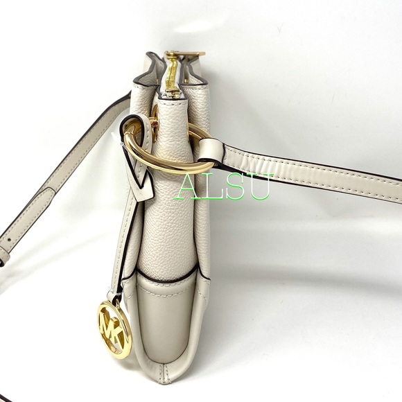 Michael Kors Nicole LG Triple Crossbody Le Vanilla - Picture 4 of 12
